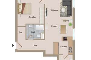 Vermietete Eigentumswohnung im Souterrain mit Terrasse, Garten und Garage auf der Horchheimer Höhe – Die vollständige Adresse der Immobilie erhältst du vom Anbieter., 56076 Horchheimer Höhe, Koblenz – Vorschaubild 8