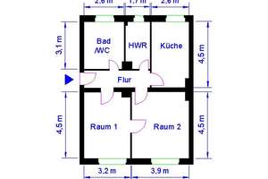2-Zimmerwohnung Magdeburg – Große Diesdorfer Str. 69, 39110 Stadtfeld West, Magdeburg – Vorschaubild 9