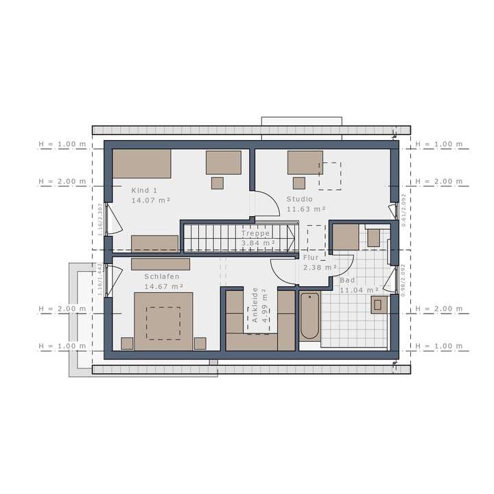 Grundriss Obergeschoss