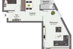 Gepflegte 2 Zimmer Eigentumswohnung in 
HH-Rönneburg – Die vollständige Adresse der Immobilie erhältst du vom Anbieter., 21079 Rönneburg, Hamburg – Vorschaubild 14