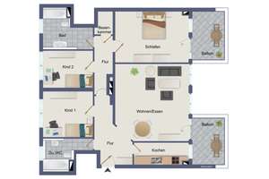 Seltene Gelegenheit! - Seniorenfreundliche 4-Zimmer-Wohnung mit 2 Balkonen, TG-Stellplatz, Aufzug! – Die vollständige Adresse der Immobilie erhältst du vom Anbieter., 75179 Nordstadt, Pforzheim – Vorschaubild 22
