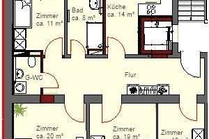 Gelegenheit! charmante 4- Zimmerwohnung in Leipzig Schleußig + schöner Grundriss + gute Ausstattung – Die vollständige Adresse der Immobilie erhältst du vom Anbieter., 4229 Schleußig, Leipzig – Vorschaubild 17