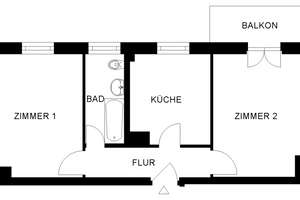 2 Zimmer Wohnung im 3. OG mit Balkon (ohne Aufzug) – Wilhelm-Spaeth-Str. 39, 90461 Glockenhof, Nürnberg – Vorschaubild 2