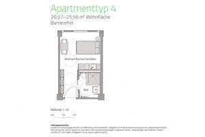 TOP | barrierefreies Apt. | Concierge | XXL-Skyline-Terrasse für HG | EBK – 60528 Niederrad, Frankfurt am Main – Vorschaubild 12