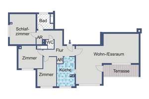Familienfreundliche 4-Zimmer-Wohnung mit Balkon, Aufzug und Keller in Offenbach Lauterborn – 63069 Lauterborn, Offenbach am Main – Vorschaubild 3