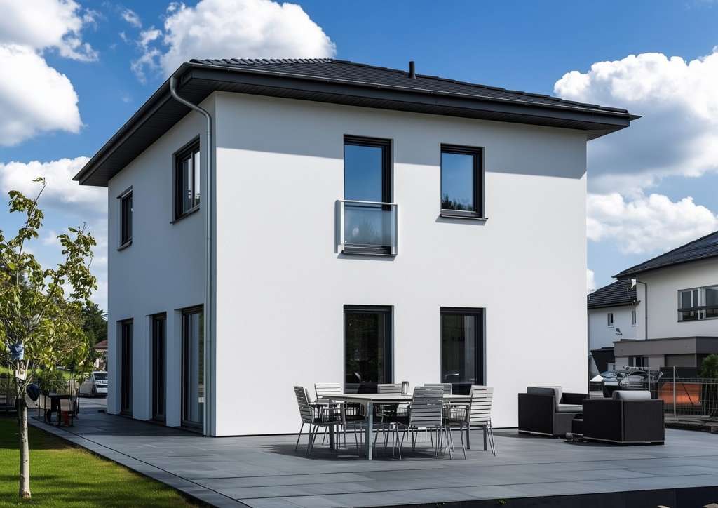 Immobilie in Pinnow - NEUBAU Moderne Stadtvilla in Pinnow - Stilvoll wohnen nahe Schwerin! - Bild 1