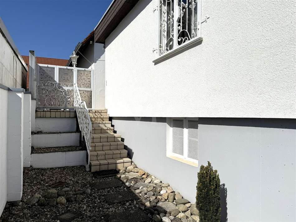 Zugang vom Garten auf die Terr