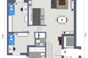 5,5-Zimmer Maisonette-Wohnung mit Garage in  Dortmund-Bittermark – Die vollständige Adresse der Immobilie erhältst du vom Anbieter., 44229 Bittermark, Dortmund – Vorschaubild 3