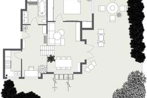 Außergewöhnliche Split-Level-Wohnung in begehrter Aussichtslage von Stuttgart-Vaihingen – Weinbergweg 18a, 70569 Dachswald, Stuttgart – Vorschaubild 14