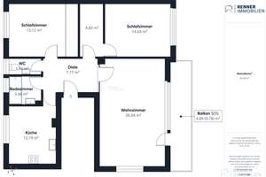 Stilvolle 3 Zimmer Hochparterre-Wohnung in Bestlage - Nürnberg Thon! Spätestens frei ab 01.05.2026 – Die vollständige Adresse der Immobilie erhältst du vom Anbieter., 90425 Wetzendorf, Nürnberg – Vorschaubild 18