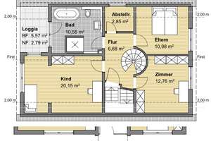 Charmantes Einfamilienhaus mit großem Garten in KA-Daxlanden – Die vollständige Adresse der Immobilie erhältst du vom Anbieter., 76189 Daxlanden, Karlsruhe – Vorschaubild 20