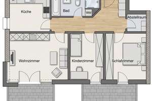 Vermietete sonnige 3-RW mit 2 Balkonen in ruhiger Nebenstraße und Elbnähe – Keppgrundstraße 00, 1259 Kleinzschachwitz, Dresden – Vorschaubild 3