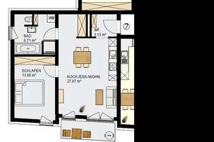 Moderne 2-Zimmer-Neubauwohnung mit Balkon & Stellplatz in ruhiger Innenstadtlage von Nürnberg – Die vollständige Adresse der Immobilie erhältst du vom Anbieter., 90478 Ludwigsfeld, Nürnberg – Vorschaubild 8