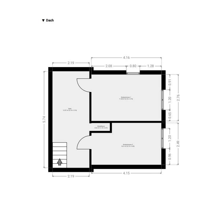 Grundriss Obergeschoss