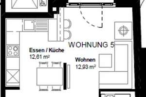 Wunderschöne 3,5 Zimmer Wohnung mit Balkon Mitten in Stuttgart – Die vollständige Adresse der Immobilie erhältst du vom Anbieter., 70178 Feuersee, Stuttgart – Vorschaubild 5