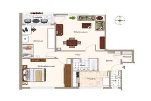 Wohnen mit Charakter: Modernisierte 3-Zimmer-Wohnung in Bogenhausen – Silvanastraße 00, 81927 Johanneskirchen, München – Vorschaubild 2