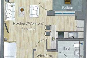 Moderne, gehobene  1-Zimmer Wohnung – Wandererstraße 20, 90431 Eberhardshof, Nürnberg – Vorschaubild 10
