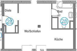 Wohnen mit Charakter: Kompaktes 1-Zimmer-Apartment in Obergiesing mit Bergblick – Die vollständige Adresse der Immobilie erhältst du vom Anbieter., 81541 Obergiesing, München – Vorschaubild 8