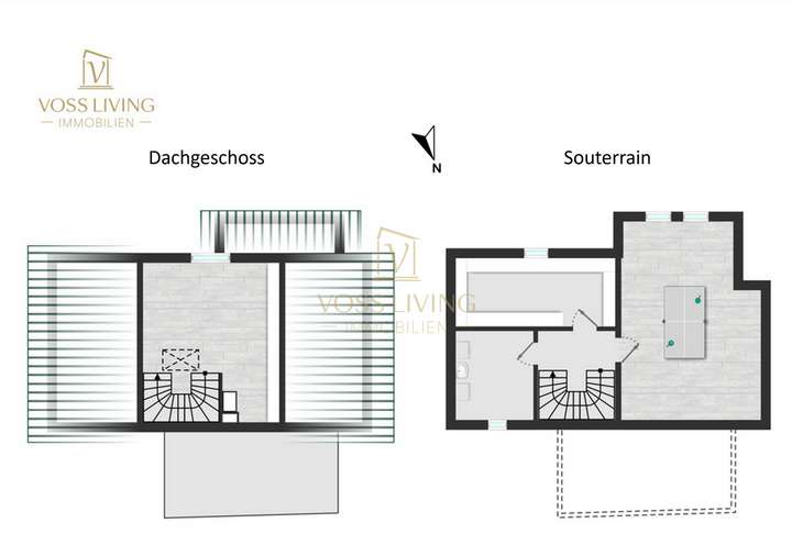 Grundriss DG & UG