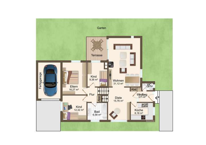 Erd- und Obergeschoss