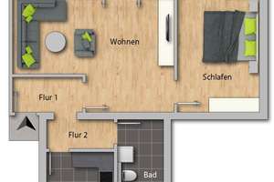 EBK *** ! Geräumige Whg. im 2. OG an der Kleingartenanlage – Beethovenstraße 42, 9130 Sonnenberg, Chemnitz – Vorschaubild 11