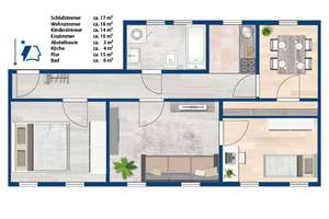 Helle Familienwohnung mit perfekter Anbindung – Merseburger Straße 45, 6110 Damaschkestraße, Halle (Saale) – Vorschaubild 13