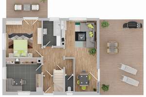 Gartenparadies in Renningen-Malmsheim: Herrlich gelegenes EFH mit Sonnenterrassen und 2 Garagen – Die vollständige Adresse der Immobilie erhältst du vom Anbieter., 71272 Renningen – Vorschaubild 10