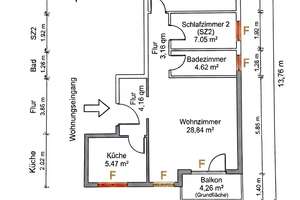 perfekter Schnitt - KEINE KÄUFERPROVISION -zuverlässig vermietete Whg-attraktive Lage – 13357 Gesundbrunnen, Berlin – Vorschaubild 14