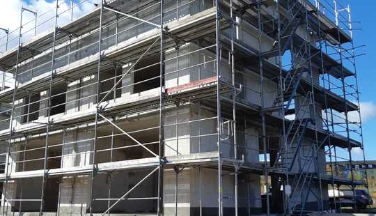 Bild von Die Rohbaufertigstellung von 6 modernen Doppelhaushälften in Friedrichsdorf ist erfolgt.