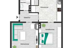 Helle Wohnung mit Balkon & Einbauküche – Köln – Vorschaubild 9
