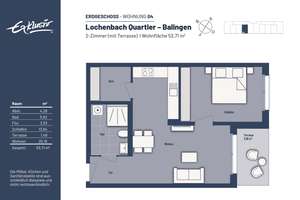2-Zimmer-Neubauwohnung – jetzt bis zu 100.000 € Darlehen ab 0,01 % möglich! – Waldstetter Straße 49, 72336 Balingen – Vorschaubild 2