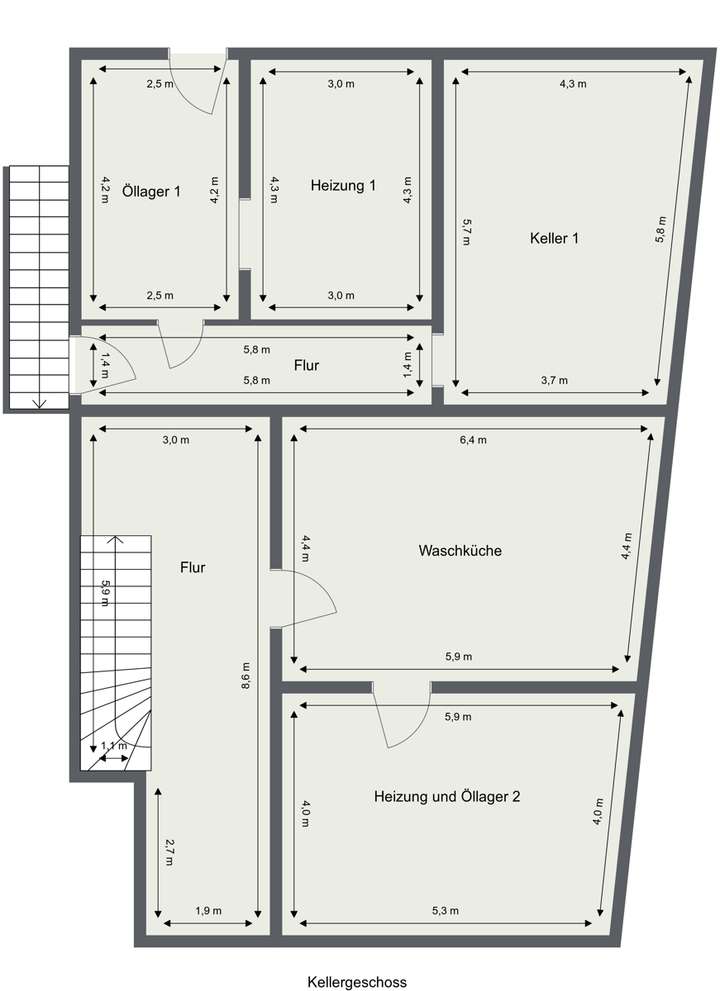 Grundriss - Kellergeschoss