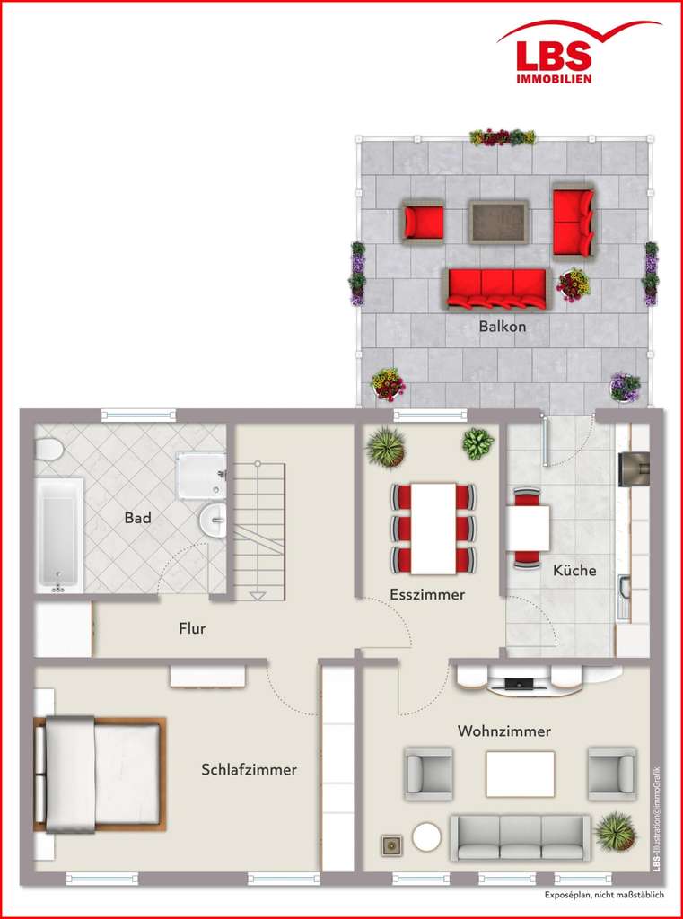 Immobilie in Alzey - LBSi Alzey Wohnen mit Gewerbe (Friseursalon) zentral in Alzey - Bild 4