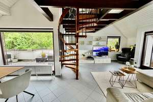  3,5-Zi-Penthouse-Maisonette im Dachgeschoss: Galerie, große Süd-Dachterrasse, Balkon, Panoramablick – Die vollständige Adresse der Immobilie erhältst du vom Anbieter., 70435 Zuffenhausen-Mönchsberg, Stuttgart – Vorschaubild 9