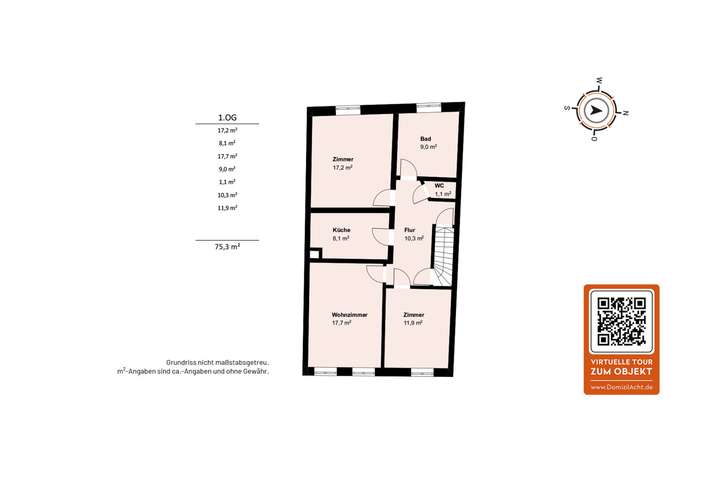 Grundriss 1. Obergeschoss