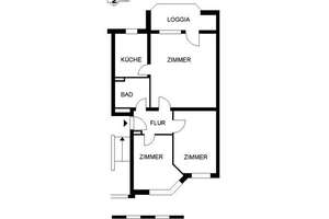 *** 3- Zimmer-Wohnung mit Balkon*** – Stettiner Str. 11, 38448 Vorsfelde, Wolfsburg – Vorschaubild 2