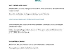 Moderne 2-Zimmerwohnung in Wohngemeinschaft (möbliert) – Anni-Eisler-Lehmann-Str. 2-6, 55122 Hartenberg-Münchfeld, Mainz – Vorschaubild 2