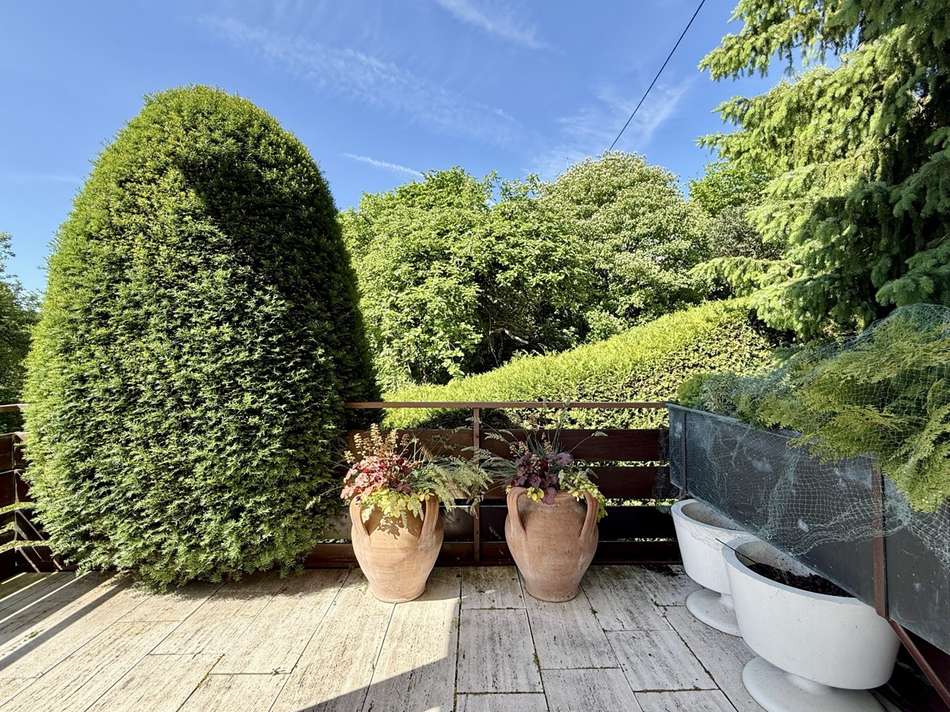 Balkon im Erdgeschoss