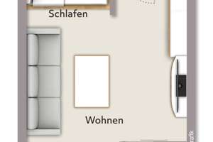 Kapitalanlage mit guter Rendite...1-Zi.-Apartment in Erlangen-Bruck – Die vollständige Adresse der Immobilie erhältst du vom Anbieter., 91052 Anger, Erlangen – Vorschaubild 2