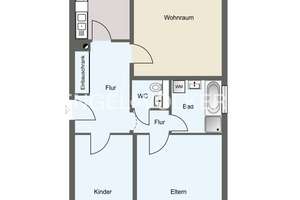 Lichtdurchflutete 3-Zimmer-Wohnung mit Balkon & Garage – Die vollständige Adresse der Immobilie erhältst du vom Anbieter., 55122 Hartenberg-Münchfeld, Mainz – Vorschaubild 9