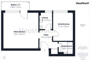 Charmante 2-Zimmer-Wohnung mit Balkon im grünen Westend  – Die vollständige Adresse der Immobilie erhältst du vom Anbieter., 14055 Westend, Berlin – Vorschaubild 6
