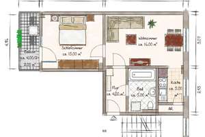 Vermietete 2-Zimmer-Wohnung mit Balkon und viel Stauraum – Die vollständige Adresse der Immobilie erhältst du vom Anbieter., 4328 Sellerhausen-Stünz, Leipzig – Vorschaubild 13