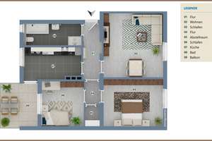 Frisch renoviertes Wohnglück: 3-Zimmer-Erdgeschosswohnung mit Terrasse in Köln-Vingst – 51107 Vingst, Köln – Vorschaubild 23