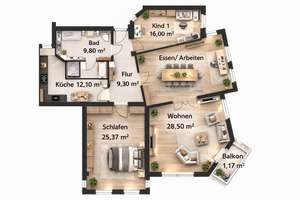 Einziehen und wohlfühlen: Altbau neu gedacht – Erstbezug nach Sanierung! 4 Zi, 130 m² mit Balkon! – Baumschulenstraße 11, 12437 Baumschulenweg, Berlin – Vorschaubild 14