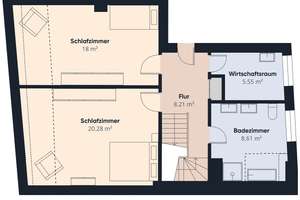 3-Zimmer Maisonette zzgl. Studio im DG, Kamin und 3 Balkonen | Pforzheim – Die vollständige Adresse der Immobilie erhältst du vom Anbieter., 75175 Oststadt, Pforzheim – Vorschaubild 16