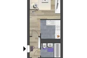 Kleine 2-Raum-Wohnung mit Balkon – Paul-Bertz-Str. 137, 9120 Helbersdorf, Chemnitz – Vorschaubild 5