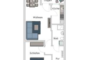 zentrale 2 1/2 Raumwohnung für Senioren ab 60 Jahren zu vermieten! – Kanzlerstraße 32, 45883 Heßler, Gelsenkirchen – Vorschaubild 12