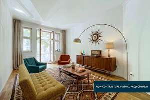 2-Zimmer-Wohnung mit Balkon und EBK im Simon-Dach-Kiez!