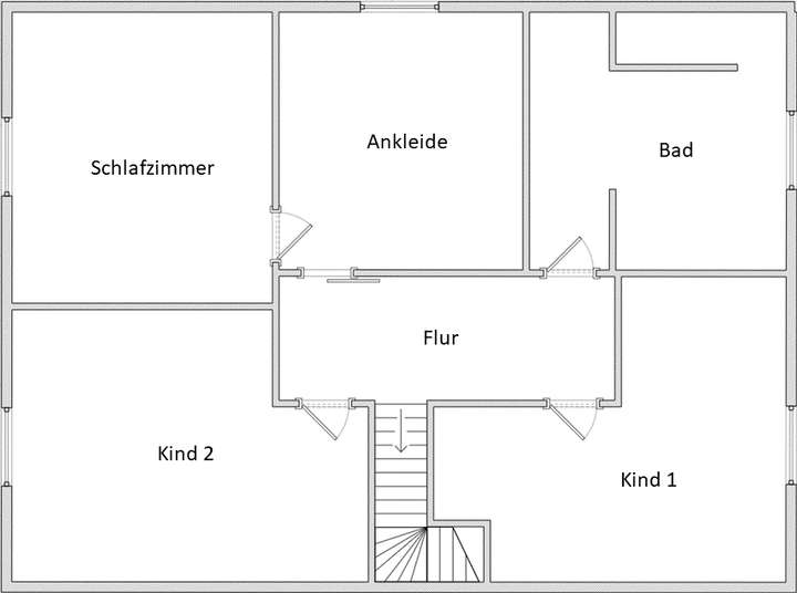 Grundriss Obergeschoss