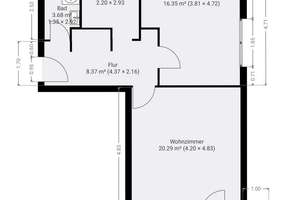 Schicke 2-Zi.-Wohnung in Rudow: 59 m², 2.OG, bezugsfrei, Balkon, modernisiert, grüne und ruhige Lage – Die vollständige Adresse der Immobilie erhältst du vom Anbieter., 12357 Rudow, Berlin – Vorschaubild 12